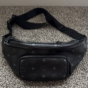 MCM Ebony Belt Bag
